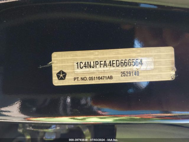 1C4NJPFA4ED666564 Jeep Patriot High Altitude