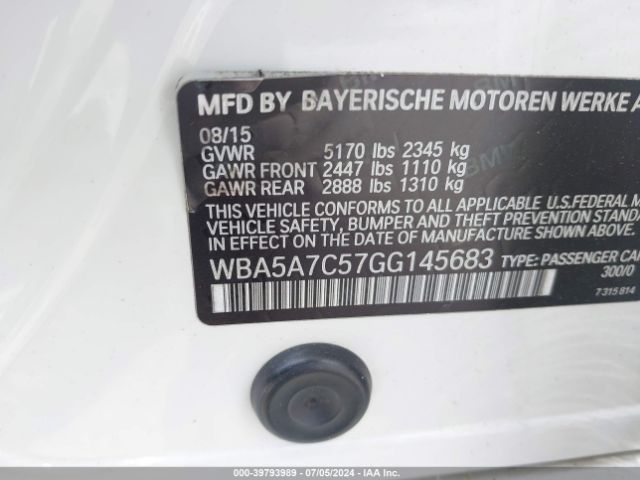 WBA5A7C57GG145683 BMW 528i Xdrive