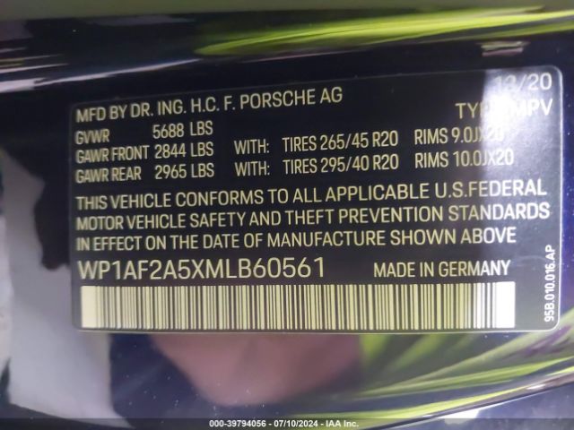 2021 PORSCHE MACAN WP1AF2A5XMLB60561 Photo 8