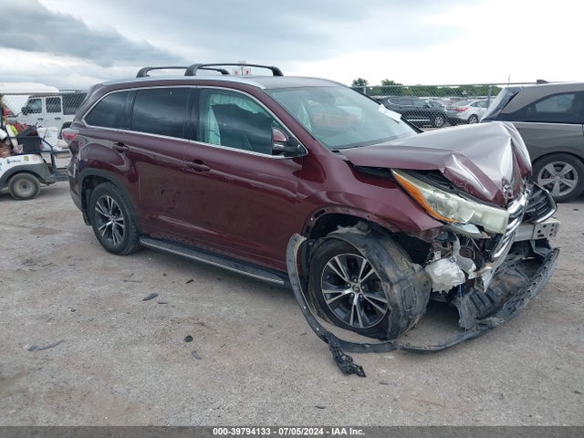 Toyota Highlander Xle V6 2016 5TDKKRFH1GS142708 главное изображение