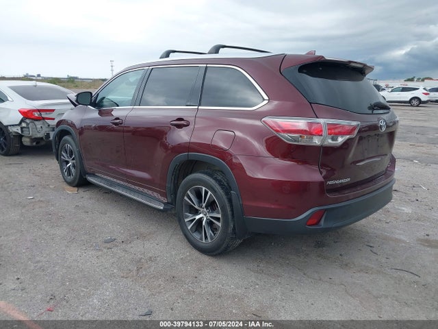 Toyota Highlander Xle V6 2016 5TDKKRFH1GS142708 Image 3