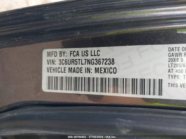 3C6UR5TL7NG367238 RAM 2500