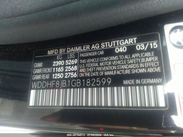 WDDHF8JB1GB182599 Mercedes-Benz E 350 4matic