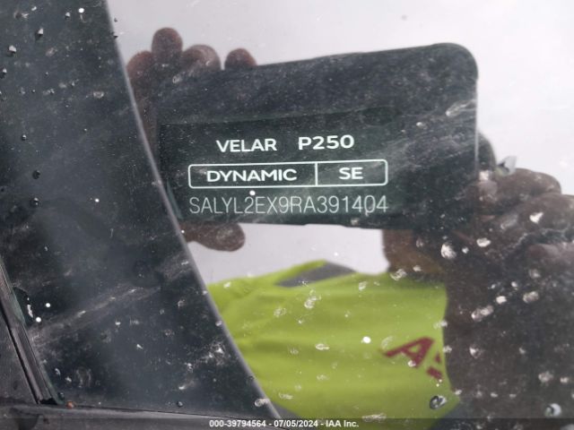 SALYL2EX9RA391404 Land Rover Range Rover Velar P250 Dynamic Se