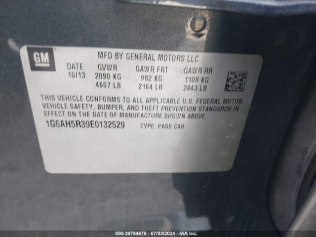 1G6AH5R39E0132529 Cadillac ATS LUXURY