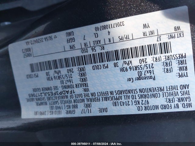 Ford FOCUS SE 2018 1FADP3FE5JL217065 Image 9