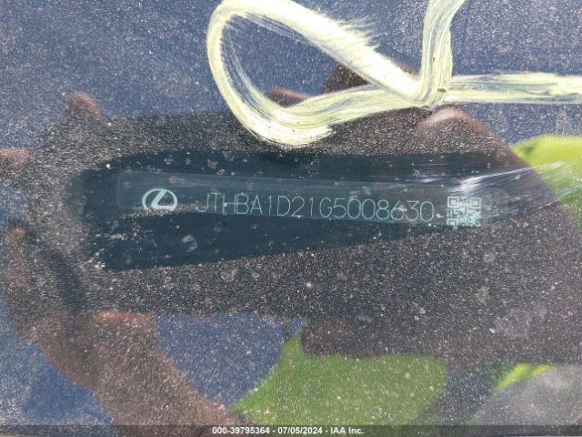 JTHBA1D21G5008630 Lexus IS 200T