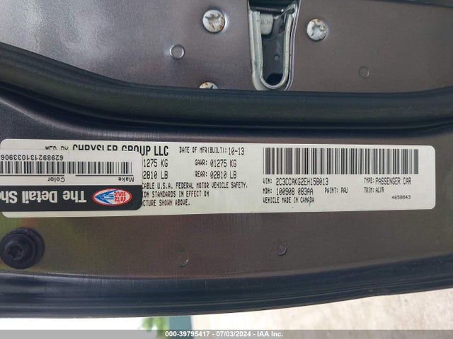 2C3CCAKG2EH158013 Chrysler 300c Awd
