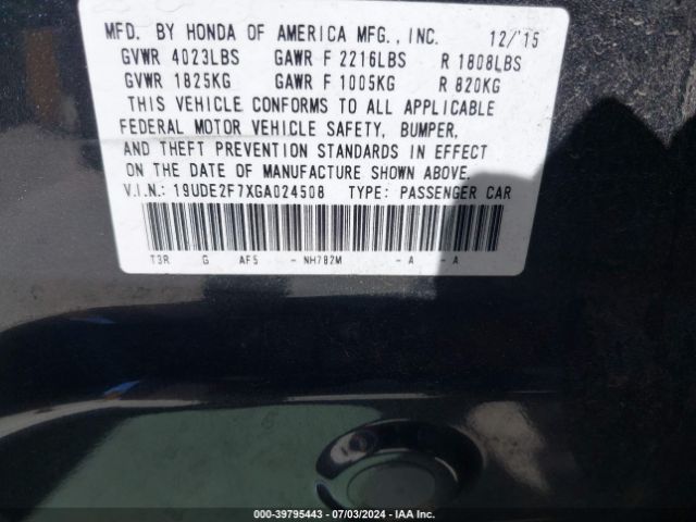 19UDE2F7XGA024508 Acura Ilx Premium Package/technology Plus Package