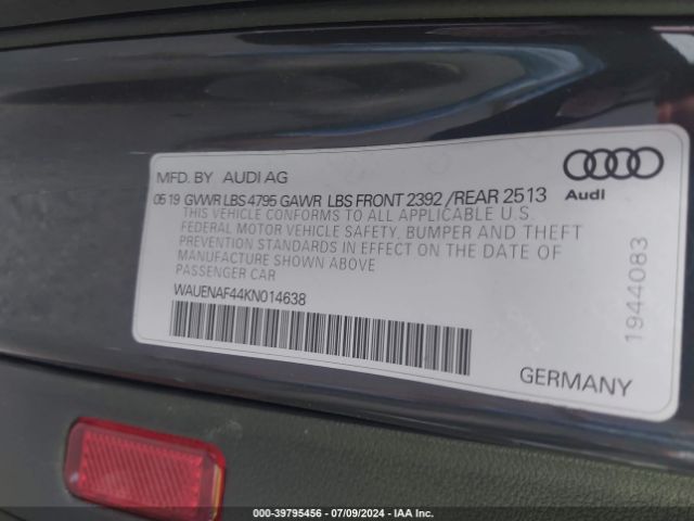 WAUENAF44KN014638 Audi A4 45 Premium