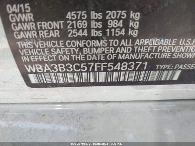 WBA3B3C57FF548371 BMW 328i Xdrive