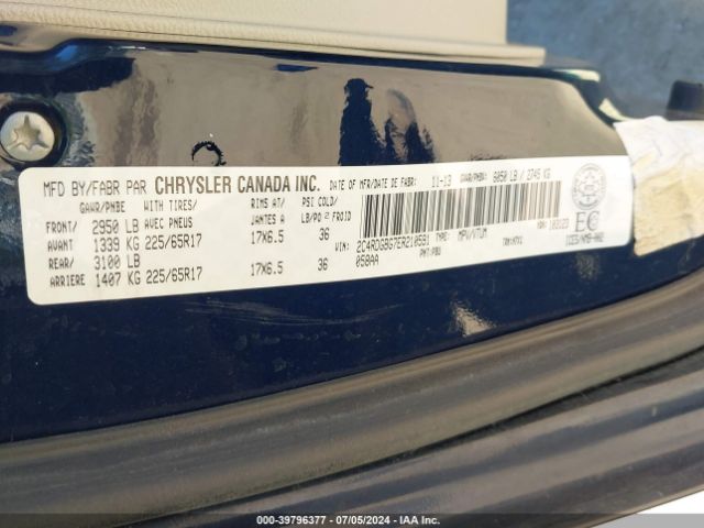 2C4RDGBG7ER210591 Dodge Grand Caravan Se/sxt