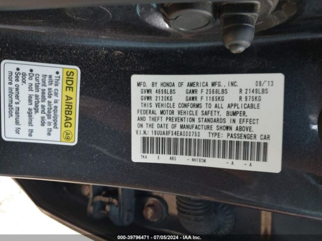 19UUA8F54EA000750 Acura Tl 3.5