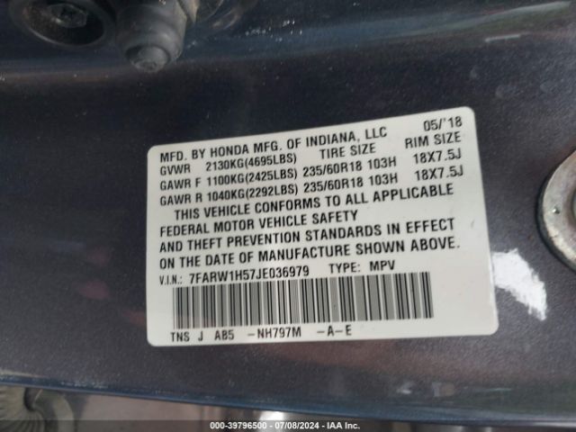 7FARW1H57JE036979 Honda CR-V EX