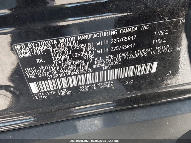 Toyota Rav4 Xle 2022 2T3P1RFV0NW265720 Image 9