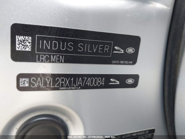SALYL2RX1JA740084 Land Rover Range Rover Velar P250 Se R-dynamic