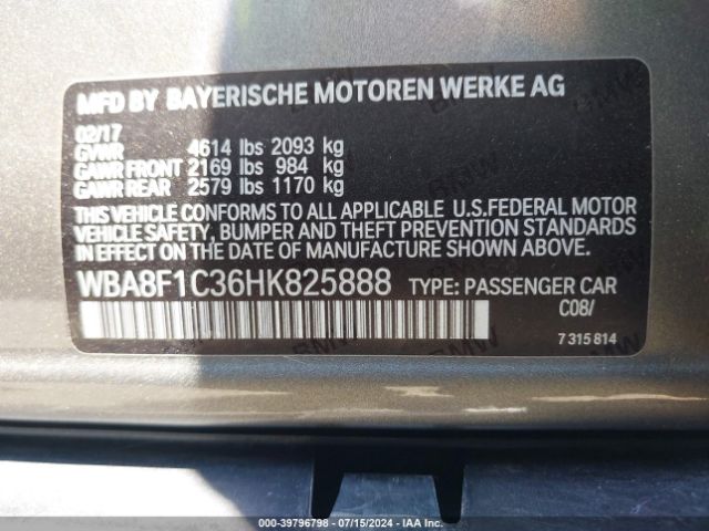 WBA8F1C36HK825888 BMW 328d Xdrive