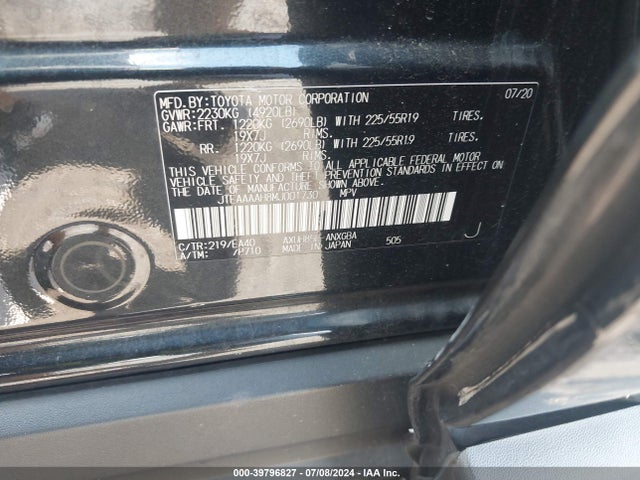 Toyota Venza Xle 2021 JTEAAAAH8MJ001730 Image 9