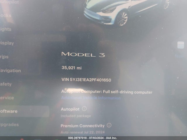 2023 TESLA MODEL 3 5YJ3E1EA2PF401650 Photo 6