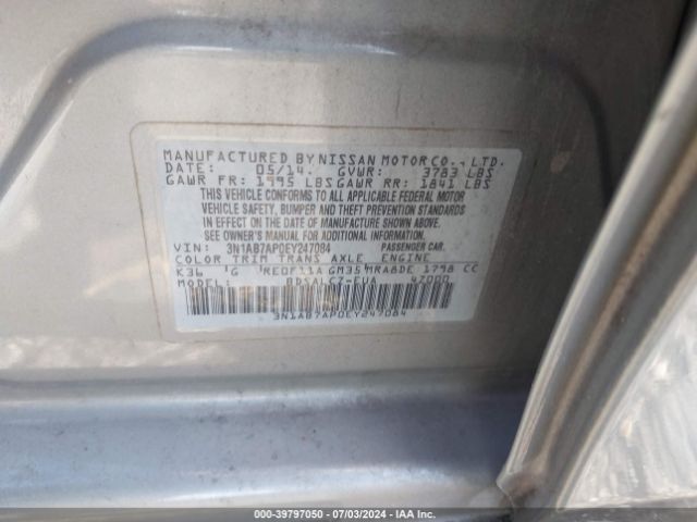 3N1AB7AP0EY247084 Nissan SENTRA S