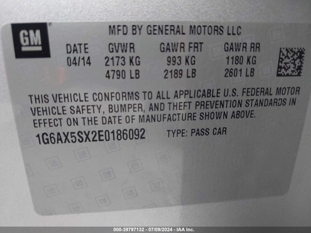 Cadillac CTS LUXURY 2014 1G6AX5SX2E0186092 Image 9