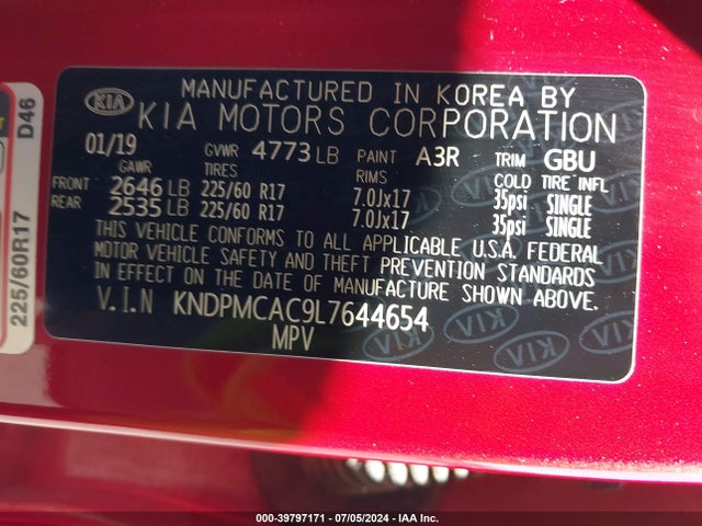 KIA Sportage Lx 2020 KNDPMCAC9L7644654 Image 9