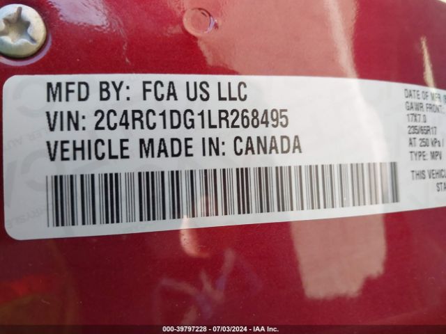 2C4RC1DG1LR268495 Chrysler Voyager Lxi
