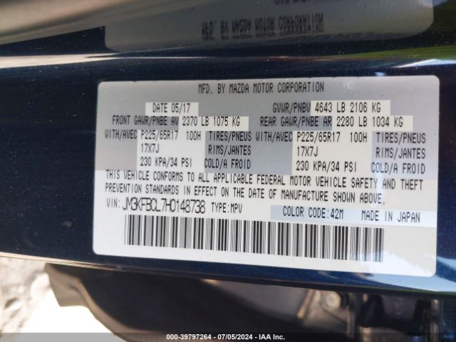 JM3KFBCL7H0148738 Mazda Cx-5 Touring
