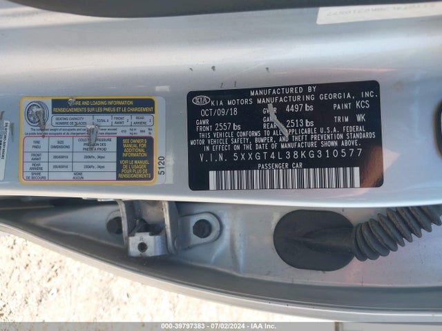 KIA Optima Lx 2019 5XXGT4L38KG310577 Image 9