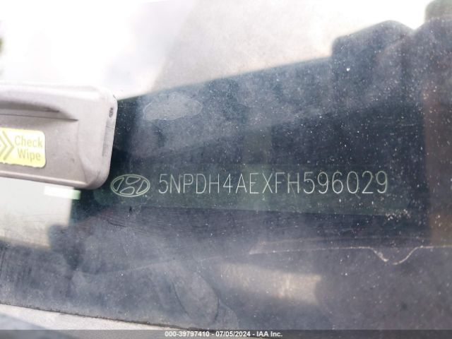 5NPDH4AEXFH596029 Hyundai ELANTRA SE