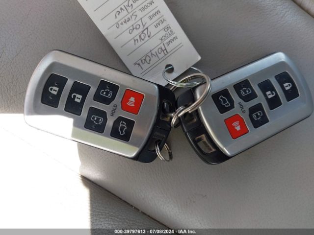 5TDYK3DC3ES513038 Toyota Sienna Xle V6 8 Passenger