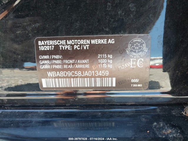 WBA8D9C58JA013459 BMW 330i Xdrive