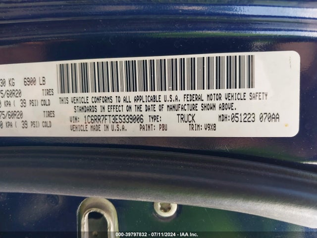RAM 1500 Express 2014 1C6RR7FT3ES339006 Image 9
