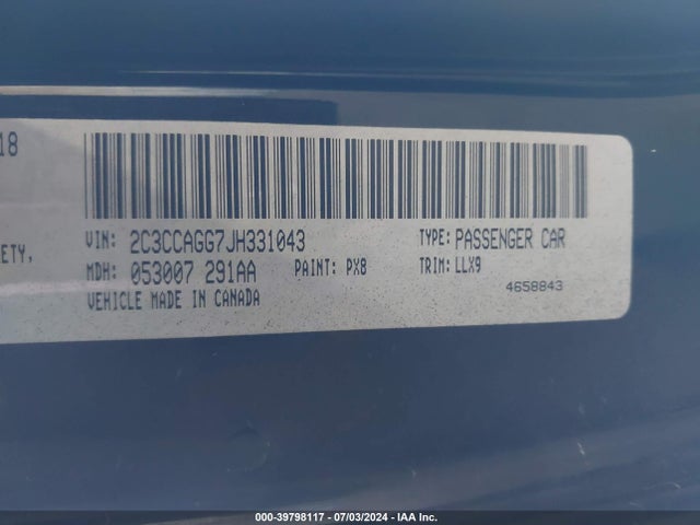 2C3CCAGG7JH331043 Chrysler 300 300s Awd