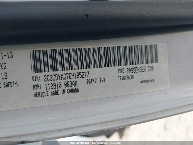 Dodge Challenger Rallye Redline 2014 2C3CDYAG7EH185277 Image 9