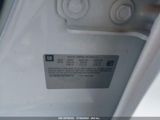 1G1ZE5ST3GF266772 Chevrolet MALIBU 1LT