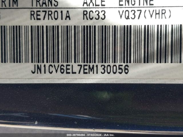 JN1CV6EL7EM130056 Infiniti Q60
