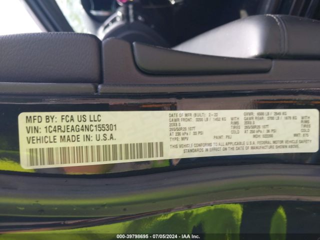 1C4RJEAG4NC155301 Jeep Grand Cherokee Wk Laredo X 4x2