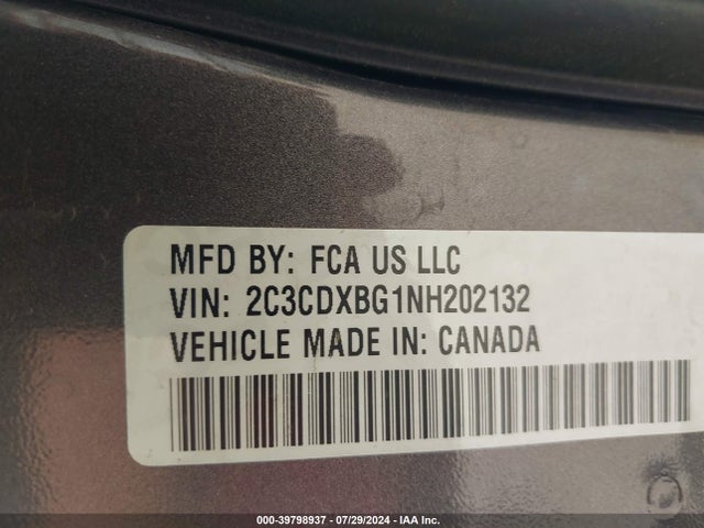 Dodge Charger Sxt Rwd 2022 2C3CDXBG1NH202132 Image 9