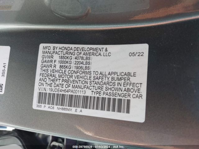 19UDE4H64PA001113 Acura Integra A-spec W/ Technology
