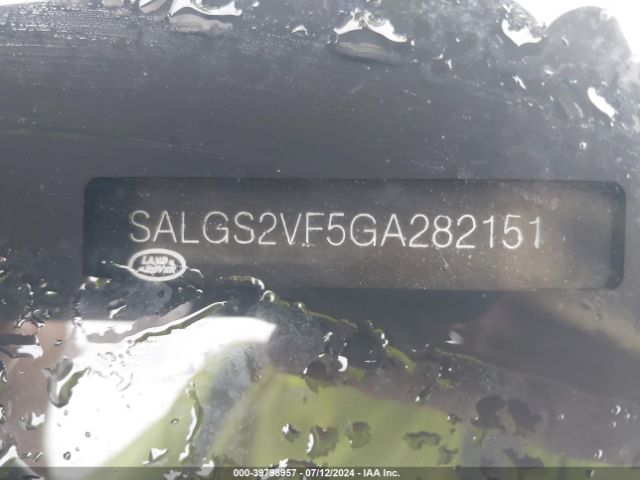 SALGS2VF5GA282151 Land Rover Range Rover 3.0l V6 Supercharged Hse
