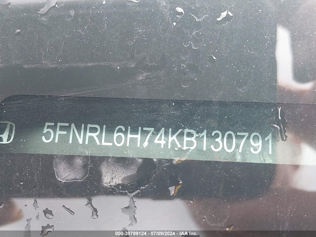 Honda Odyssey Ex-l 2019 5FNRL6H74KB130791 Image 9