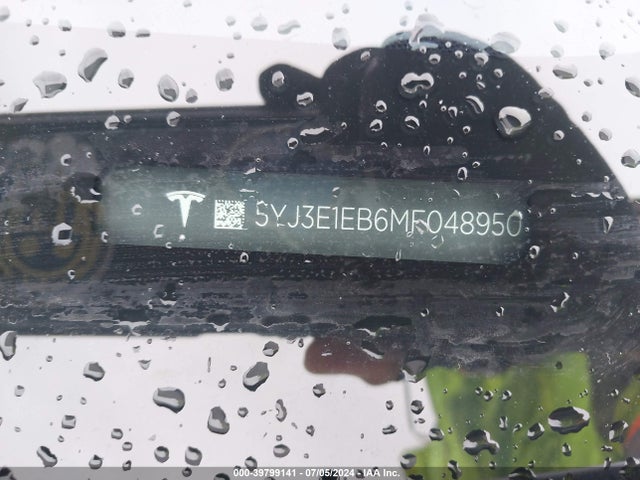 2021 TESLA MODEL 3 5YJ3E1EB6MF048950 Photo 8
