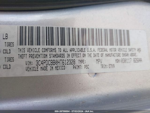 3C4PDCBB0HT612328 Dodge Journey Sxt