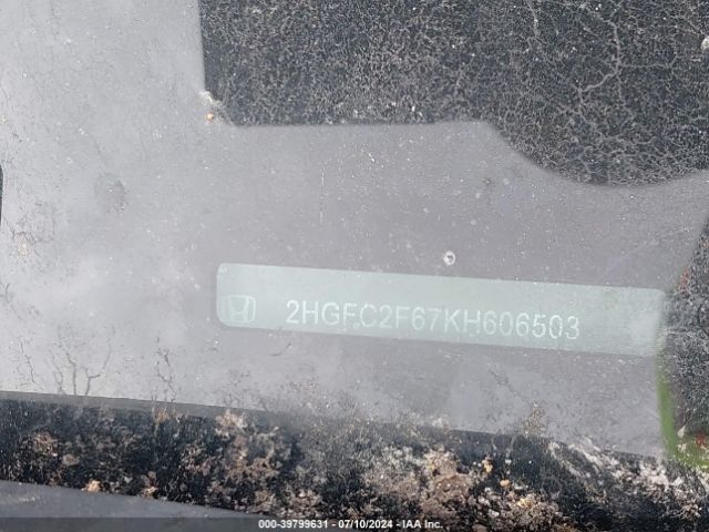 2HGFC2F67KH606503 Honda Civic Lx