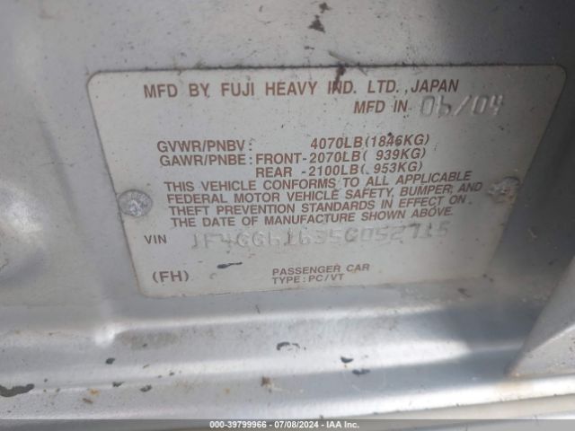 2005 SAAB 9-2X JF4GG61635G052715 Photo 8