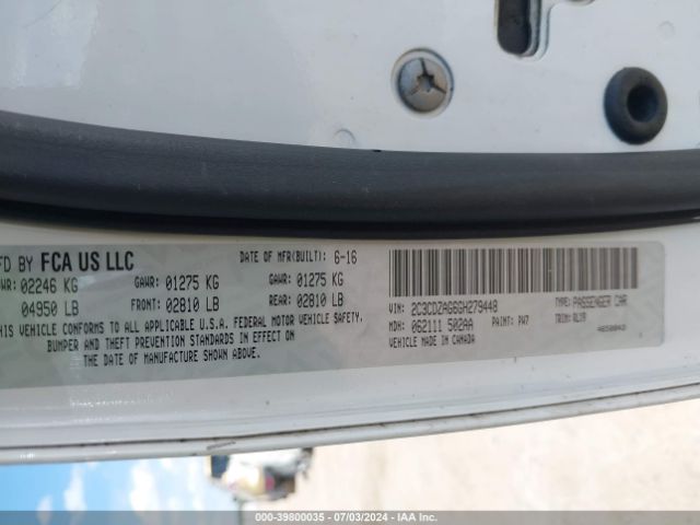 2C3CDZAG6GH279448 Dodge Challenger Sxt Plus