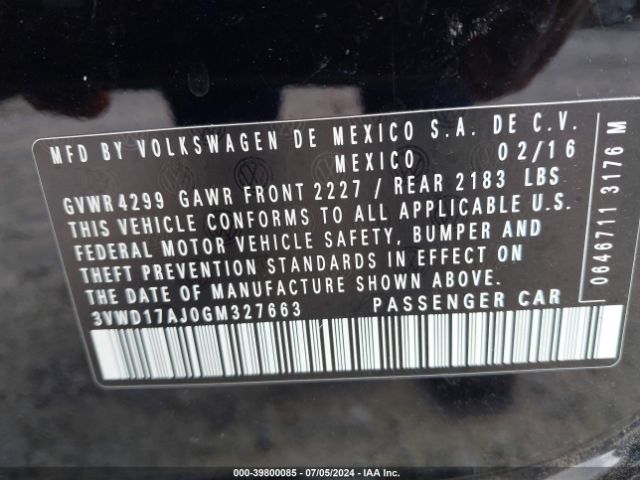 3VWD17AJ0GM327663 Volkswagen Jetta 1.8t Sport