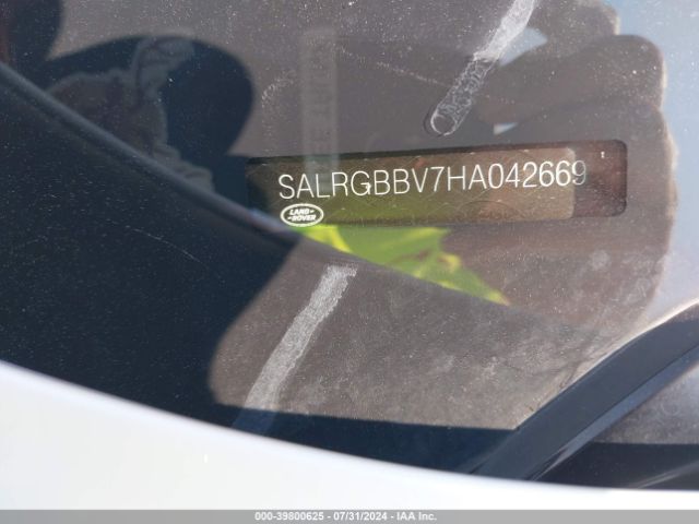 SALRGBBV7HA042669 Land Rover Discovery Se