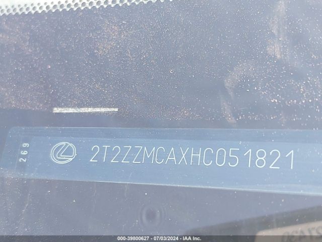 2T2ZZMCAXHC051821 Lexus RX 350